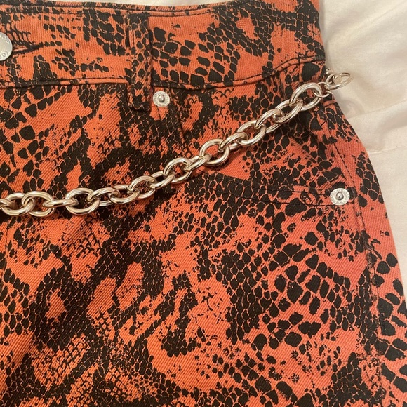 SNAKESKIN PRINT SKIRT ✨ TOP SHOP ✨ SIZE 6 - Picture 5 of 5